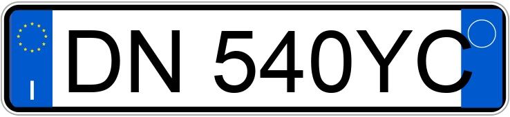 Numer rejestracyjny DN540YC posiada LANCIA Ypsilon 2a serie