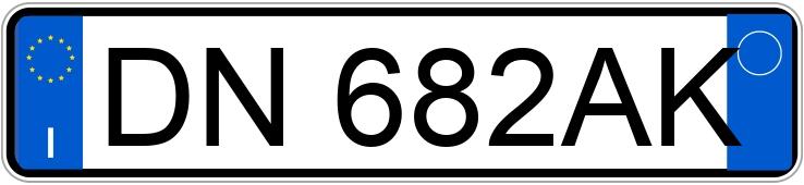 Numer rejestracyjny DN682AK posiada FIAT Bravo 2a serie