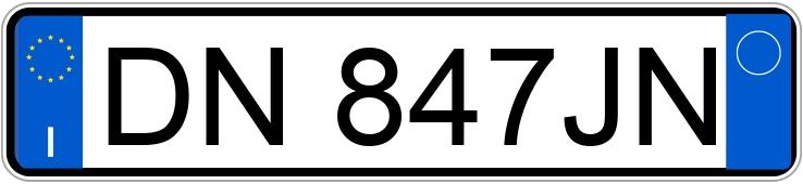 Numer rejestracyjny DN847JN posiada TOYOTA Yaris 2a serie Numer rejestracyjny DN847JN posiada TOYOTA Yaris 2a serie