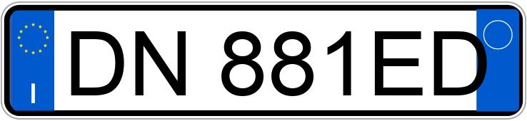 Numer rejestracyjny DN881ED posiada FIAT Panda 2a serie