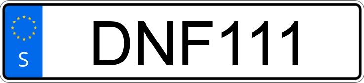 Il numero di registrazione DNF111 ha SEAT Ibiza IV