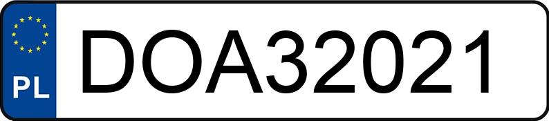 Numer rejestracyjny DOA 32021 posiada SEAT ALHAMBRA - DOA32021