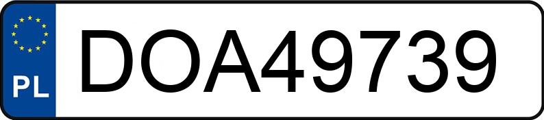 Numer rejestracyjny DOA 49739 posiada MERCEDES-BENZ 210D - DOA49739