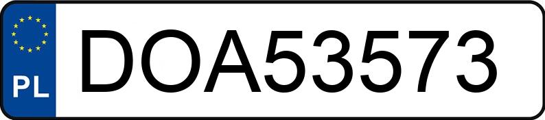 Numer rejestracyjny DOA 53573 posiada VOLKSWAGEN PHAETON - DOA53573