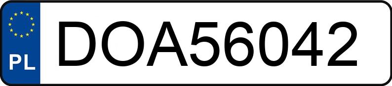 Numer rejestracyjny DOA 56042 posiada CITROEN C3 - DOA56042