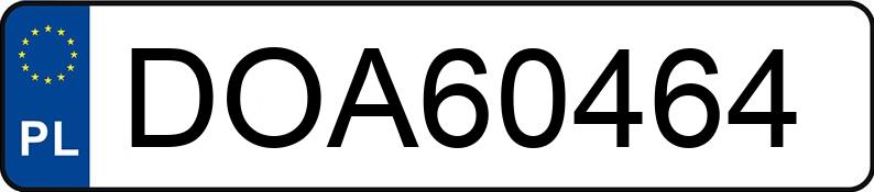 Numer rejestracyjny DOA 60464 posiada NISSAN Almera 1.8 MR`03 E3 - DOA60464