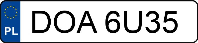 Numer rejestracyjny DOA 6U35 posiada BMW 325 TDS - DOA6U35 Numer rejestracyjny DOA 6U35 posiada BMW 325 TDS - DOA6U35