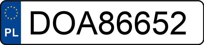 Numer rejestracyjny DOA86652 posiada BMW Seria 5 525 TDS Kat. E34