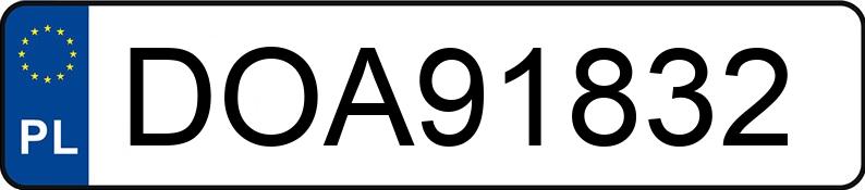 Numer rejestracyjny DOA 91832 posiada VOLVO 850 Kat. 850 Kat. - DOA91832