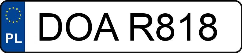 Numer rejestracyjny DOA R818 posiada BMW 520 I - DOAR818 Numer rejestracyjny DOA R818 posiada BMW 520 I - DOAR818