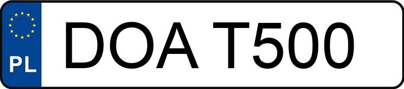 Numer rejestracyjny DOA T500 posiada PEUGEOT 405 1,9 - DOAT500 Numer rejestracyjny DOA T500 posiada PEUGEOT 405 1,9 - DOAT500