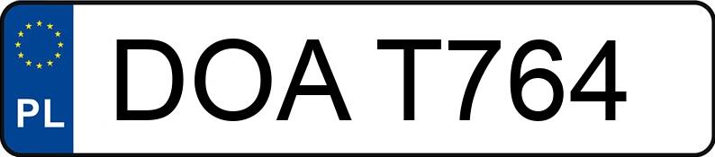 Numer rejestracyjny DOA T764 posiada STAR 244 10.7t 244 - DOAT764