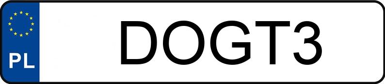 Numer rejestracyjny DOG T3 posiada Porshe Gt 3 - DOGT3 Numer rejestracyjny DOG T3 posiada Porshe Gt 3 - DOGT3