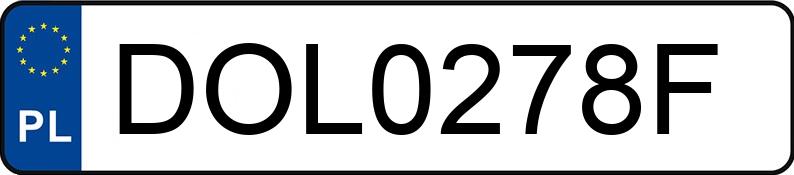 Numer rejestracyjny DOL 0278F posiada TOYOTA YARIS - DOL0278F