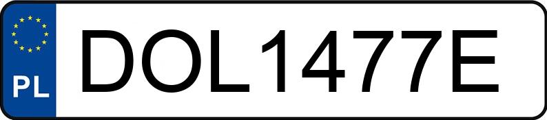 Numer rejestracyjny DOL 1477E posiada VOLKSWAGEN POLO - DOL1477E