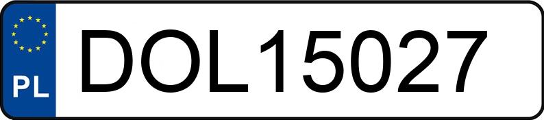 Numer rejestracyjny DOL 15027 posiada OPEL FRONTERA - DOL15027