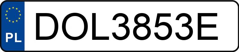 Numer rejestracyjny DOL 3853E posiada SKODA FABIA - DOL3853E Numer rejestracyjny DOL 3853E posiada SKODA FABIA - DOL3853E