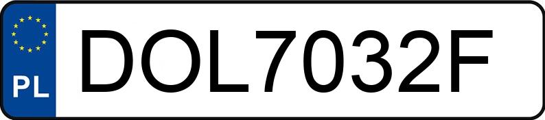 Numer rejestracyjny DOL 7032F posiada DODGE JOURNEY - DOL7032F