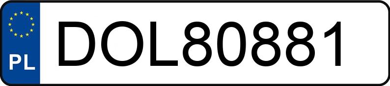 Numer rejestracyjny DOL 80881 posiada FIAT DUCATO - DOL80881