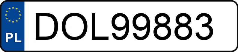 Numer rejestracyjny DOL 99883 posiada MERCEDES-BENZ CL 63 AMG - DOL99883