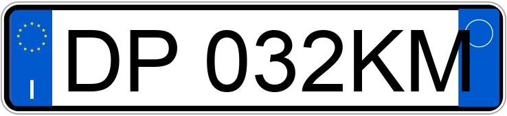 Numer rejestracyjny DP032KM posiada PEUGEOT 205