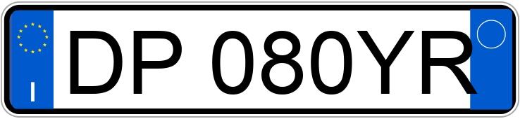 Numer rejestracyjny DP080YR posiada LANCIA Ypsilon 2a serie