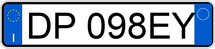 Numer rejestracyjny DP098EY posiada FIAT Panda 2a serie
