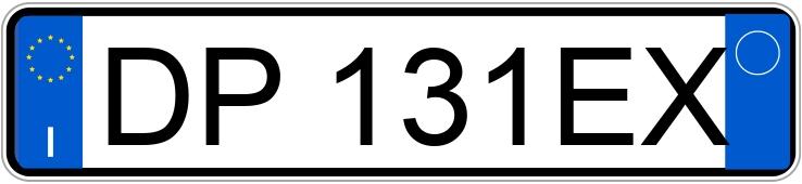 Numer rejestracyjny DP131EX posiada BMW Serie 3