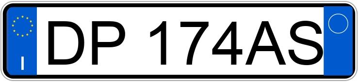 Numer rejestracyjny DP174AS posiada FIAT Grande Punto