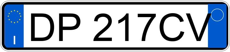 Numer rejestracyjny DP217CV posiada FIAT Doblo 2a serie