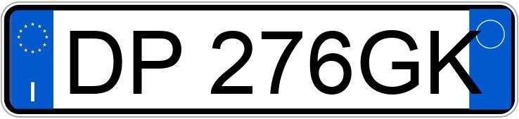 Numer rejestracyjny DP276GK posiada BMW Serie 1