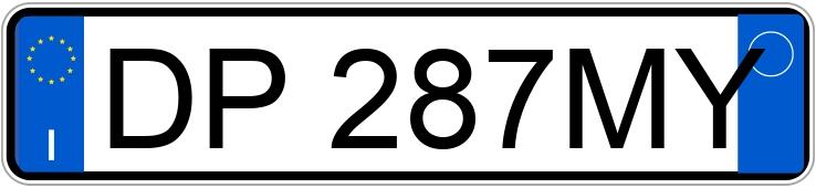 Numer rejestracyjny DP287MY posiada BMW Serie 3