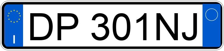 Numer rejestracyjny DP301NJ posiada FIAT 500