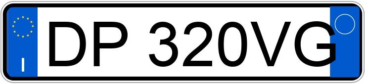 Numer rejestracyjny DP320VG posiada TOYOTA Yaris 2a serie