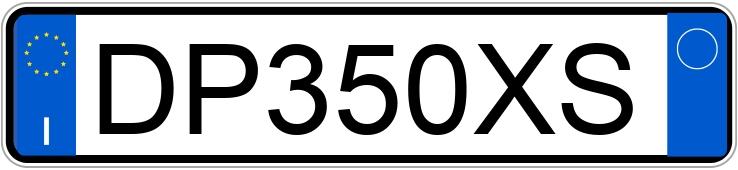 Numer rejestracyjny DP350XS posiada VOLKSWAGEN Golf 5a serie