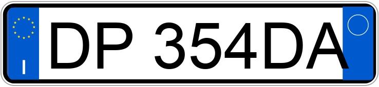 Numer rejestracyjny DP354DA posiada LANCIA Ypsilon 2a serie Numer rejestracyjny DP354DA posiada LANCIA Ypsilon 2a serie