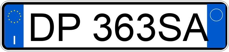 Numer rejestracyjny DP363SA posiada SUZUKI Splash