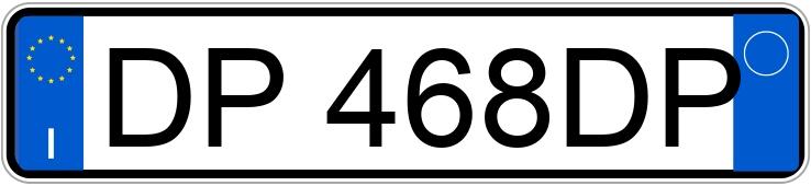 Numer rejestracyjny DP468DP posiada OPEL Meriva 1a serie