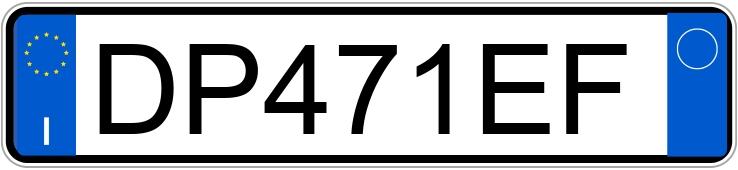 Numer rejestracyjny DP471EF posiada FIAT Panda 2a serie Numer rejestracyjny DP471EF posiada FIAT Panda 2a serie