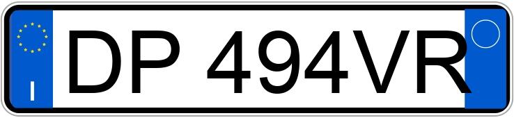 Numer rejestracyjny DP494VR posiada AUDI A4 4a serie