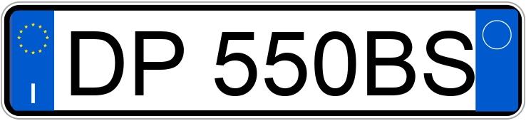 Numer rejestracyjny DP550BS posiada PEUGEOT 307