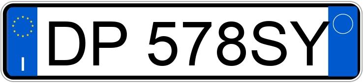 Numer rejestracyjny DP578SY posiada PEUGEOT 107