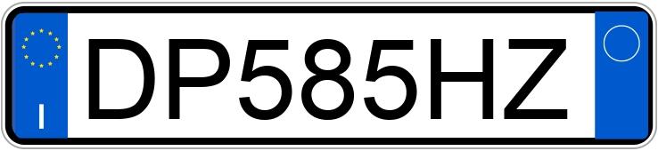 Numer rejestracyjny DP585HZ posiada LANCIA Ypsilon 2a serie