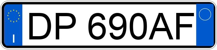 Numer rejestracyjny DP690AF posiada FIAT Grande Punto