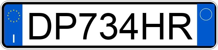 Numer rejestracyjny DP734HR posiada VOLKSWAGEN Golf 5a serie Numer rejestracyjny DP734HR posiada VOLKSWAGEN Golf 5a serie