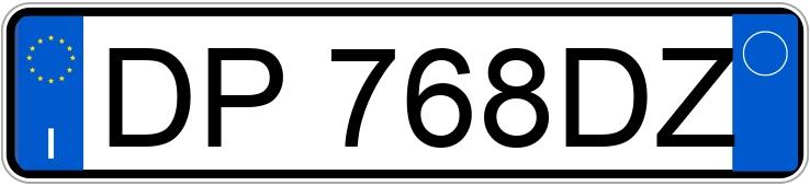 Numer rejestracyjny DP768DZ posiada FIAT 600