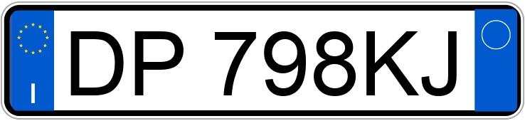 Numer rejestracyjny DP798KJ posiada FIAT Grande Punto