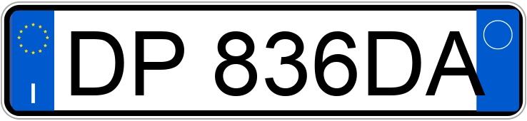 Numer rejestracyjny DP836DA posiada FIAT 500