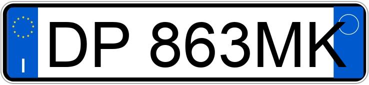 Numer rejestracyjny DP863MK posiada MERCEDES Classe B