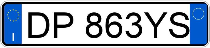 Numer rejestracyjny DP863YS posiada AUDI A6 3a serie